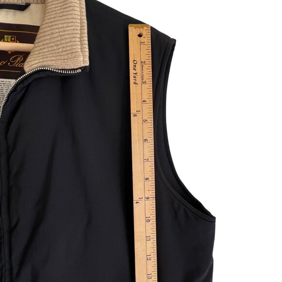 Loro Piana StormSystem Twenty K Vest Mens XL Black Made In Italy Cashmere Lined - Picture 15 of 16